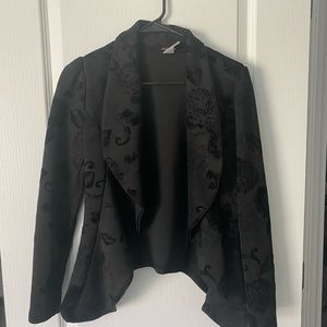Fashion Nova Velvet Floral Blazer size S